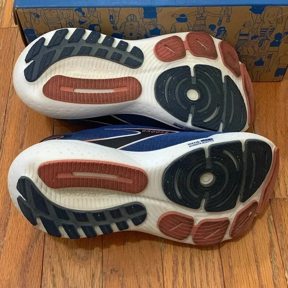 Women’s Brooks Glycerin 21 Neutral Running Shoe Blue, Icy Pink & Rose Size 6 EUC - Picture 8 of 10